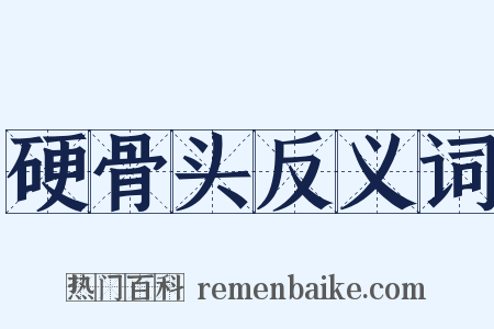 硬骨头反义词是什么意思的图片